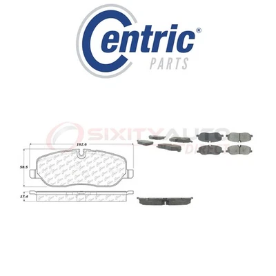 Centric Semi Metallic Brake Pads w Shim for 2005-2009 Land Rover LR3 4.0L ut - Imagem 1 de 4