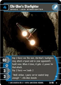 STAR WARS TCG WOTC JEDI GUARDIANS OBI-WAN'S STARFIGHTER (B) 24/105 NEAR MINT - Bild 1 von 1