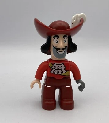 Lego Duplo Figure Disney CAPTAIN HOOK Replacement Jake & Neverland Pirates Peter - Image 1 of 2