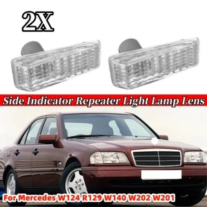 2x intermitentes laterales para Mercedes W201 W202 W140 R129 W124 luz lámpara lente - Imagen 1 de 7