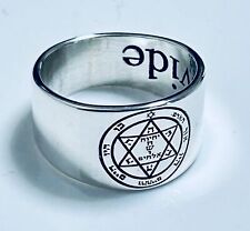 Ring of King Solomon Amulet Kabbalah Talisman for health 925 Sterling Silver