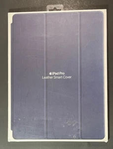 Official Apple 12.9 inch iPad Pro Leather Smart Cover  [ Midnight Blue ] NEW - Picture 1 of 3