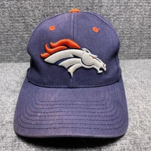 De colección Denver Broncos Sombrero Gorra Correa Trasera Para Hombres NFL Fútbol Logo Atlético Azul - Imagen 1 de 10