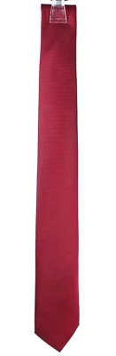 HERMES Red & Black Micro Check Woven Silk Pointed Men's Neck Tie - Image 1 of 4