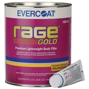 Relleno corporal premium ligero EVERCOAT Rage Gold, 0,8 galones, EE. UU. #ME-112 - Imagen 1 de 1