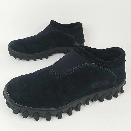 Salomon Zoccoli da Neve Scarpe Slip On Uomo Taglia 10 Nero Scamosciato Thinsulated