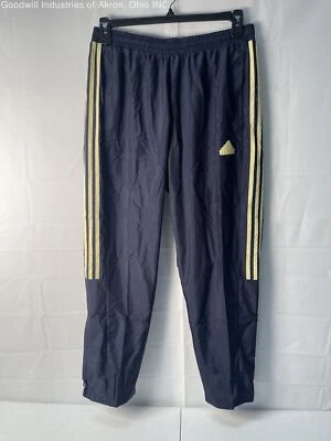 Calça de moletom Adidas masculina longa azul/amarela nova com etiquetas, tamanho. L - Imagem 1 de 3