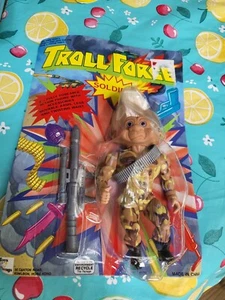 90s Vintage Troll Force Soldiers DESERT PATROL 5in Figure Camo TNT Toys  - Picture 1 of 5