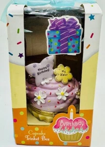 GIFTCRAFT Happy Birthday Wishes My Sister Light Up Cupcake Trinkset Box 14072 - Bild 1 von 3