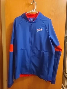 Buffalo Bills Nike Royal On Field Coaches Bomber Full-Zip Jacket Medium - Picture 1 of 8