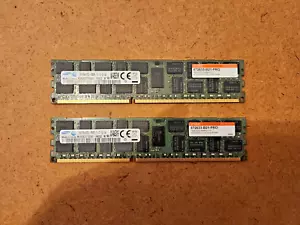 32GB (2 X 16GB) DDR3 Samsung "FOR SERVERS" M393B2G70DB0-YK0Q2 PC3L-12800R DDR... - Picture 1 of 1