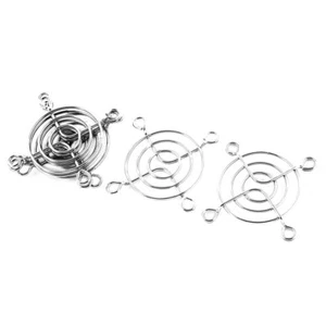 5pcs Silver Fan Grill Metal Grill Protector Finger Guard for 50mm Case Fan - Photo 1/6
