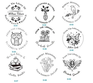 Embossor de libro abierto de mano personalizado - De la biblioteca de - Embossor de libros - Imagen 1 de 7