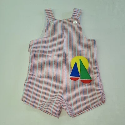 Conjunto de velero vintage Samara infantil a rayas de una pieza recién nacido 3 meses Foto 1 de 4