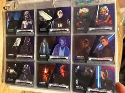 2016 Star Wars Evolution Purple Parallel Near Complete Set 71 Cards ALL PURPLE - Image 1 of 4