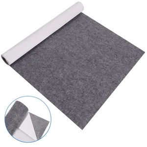 2 Metre X 1 Metre Wide Roll Of Grey STICKY BACK SELF ADHESIVE FELT / BAIZE - Picture 1 of 12