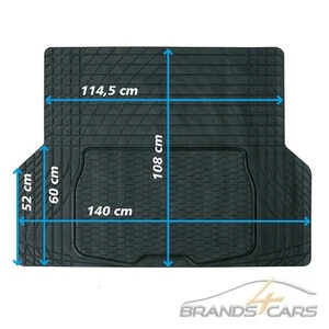 JOM GUMMI-KOFFERRAUMMATTE UNIVERSAL SCHWARZ ZUSCHNEIDBAR 140 x 108 cm 130026 - Bild 1 von 5