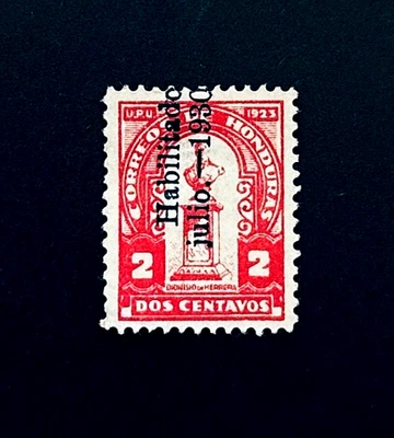 Марка Гондураса - 1930 Дионисио де Эррера авиапочта надпечатка ошибка опечатка r25 - Изображение 1 из 2