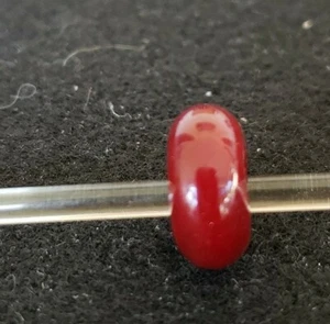 Ciondolo Perline Vetro Arte Fenton Rosso Scuro Gioielli Vetro Perline Nuovo BA - Foto 1 di 2