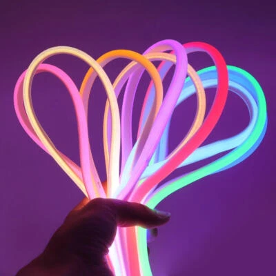 Tira de Luz LED Neón 110V 480Leds/m COB Impermeable Flexible Hogar Exterior Lámpara Foto 1 de 4