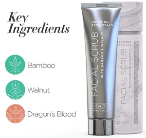 Reviving Essentials Scrub Vidazen con noce di bambù 3,0 fl oz 90 ml - Foto 1 di 5