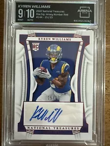 2022 Panini National Treasures - Maglia Firme Esordienti Numero Rosso #144 Kyren - Foto 1 di 2