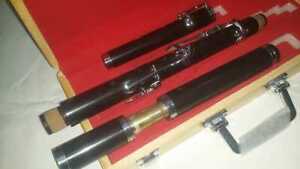 D Tone Flute Rose wood with black finish. Tune able with 6 keys.