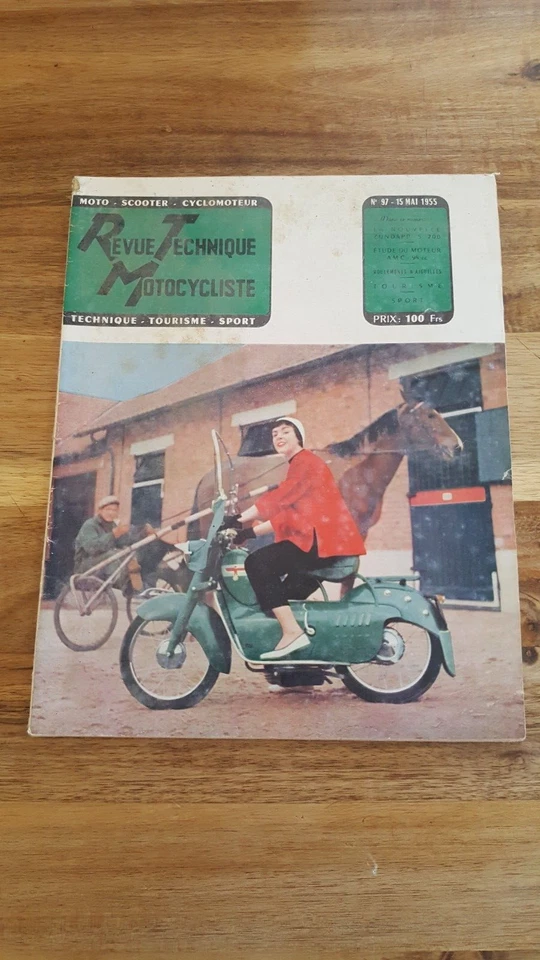 revue technique motocycliste n°97 mai 1955 Zundapp S200, moteur AMC 98cc - Photo 1/1