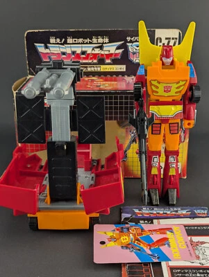 Transformers G1 Rodimus Prime Convoy COMPLETE Takara C-77 VINTAGE Box Paperwork - Image 1 of 4