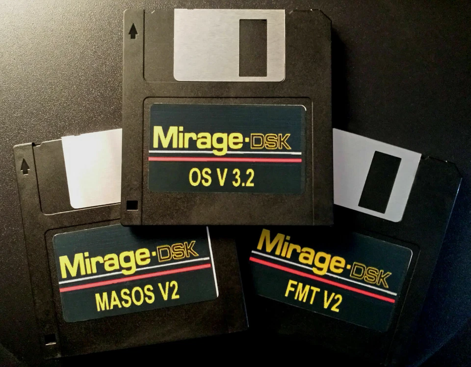 Ensoniq Mirage Operating System OS boot disk V3.2(3 Disk Set) OVER 200 Sets Sold