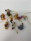 Lot Of 9 Miniature Ornaments Disney Pooh Eyeore Piglet Tiger Mickey Pluto Donald