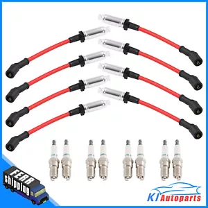 41-110 Iridium Spark Plugs & 48322 Spark Plug Wires For 5.3 6.0L 6.2L Chevy GMC - Picture 1 of 1