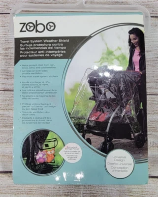 Zobo Sistema de Viaje Transparente Protector Climático Cochecito Cubierta con Bolsillo NUEVO  Foto 1 de 3