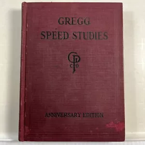 Gregg Speed Studies Jubiläumsausgabe Vintage Lehrbuch 1929 - Bild 1 von 12