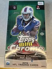2014 Topps MINI CHROME FOOTBALL 24 Pack HOBBY Factory SEALED BOX! 1 RC AUTOGRAPH