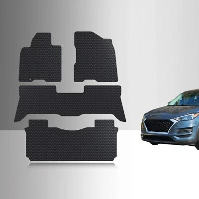 ToughPRO Floor Mats + 3rd Row Black For Infiniti QX56 All Weather 2004-2010 Foto 1 de 4