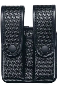 Uncle Mike's 7436-2 Mirage Basketweave Double Magazine Case Pistol - Picture 1 of 3