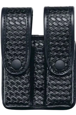 Uncle Mike's 7436-2 Mirage Basketweave Double Magazine Case Pistol - Image 1 of 3