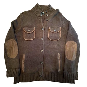 LRL Ralph Lauren Womens Petite Size Large Cardigan Sweater Pockets Button Casual - Picture 1 of 11