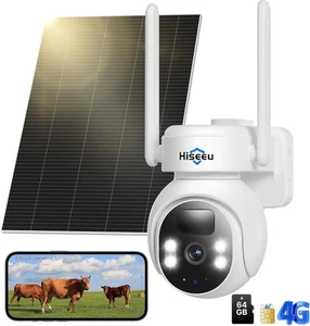 2K Camaras De Seguridad Solar Para Exterior Casa Inalambricas Con Tarjeta SIM 4G - Picture 1 of 16