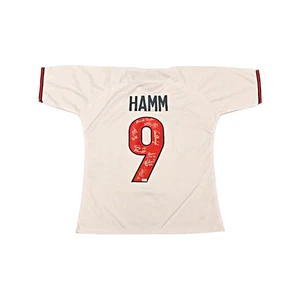 Camiseta de fútbol 1999 autografiada #9 de campeonas de la Copa Mundial Femenina de Estados Unidos 8 (CX) - Imagen 1 de 6