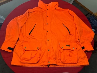 Cabela’s Hunting Jacket 3XL Reg./ Blaze Orang NICE Double zip & snap - Image 1 of 4