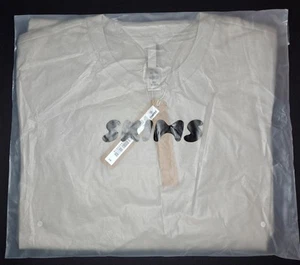 💕NWT SKIMS Relaxed Tees Short Sleeve Cotton T-shirt T Shirt Tee STONE XS - Picture 1 of 6