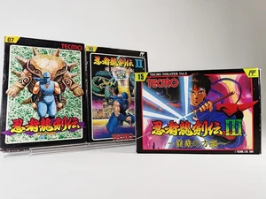 Ninja Ryukenden 1 2 3 TECMO Famicom FC Set of 3 Complete Box NINJA GAIDEN JAPAN - Picture 1 of 22