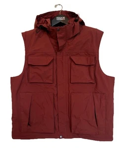 Duluth Trading Men's Whaleback Waterproof Insulated Vest Rust 2XL Hood - Picture 1 of 7