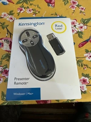 Nuevo presentador inalámbrico Kensington en caja con láser rojo (K33374USB) Foto 1 de 2