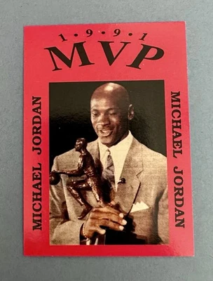 Michael Jordan Chicago Bulls 1991 Jugador Más Valioso Fronteras Rojas RARO Raro Foto 1 de 2