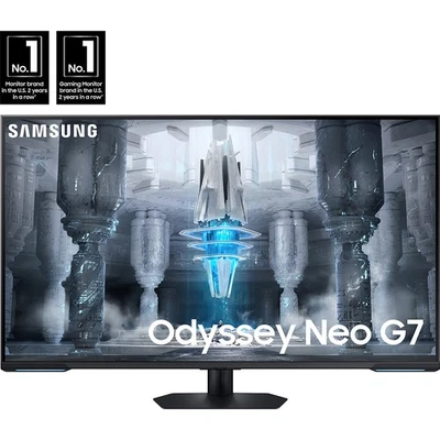 Monitor inteligente para juegos Samsung 43 pulgadas Odyssey Neo G7 Series 4K UHD 144 Hz, 1 ms (Bl Foto 1 de 4