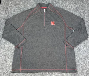 Felpa uomo Tommy Bahama NCAA Nebraska Cornhuskers 1/4 zip manica lunga XXL - Foto 1 di 10