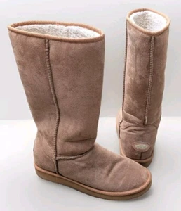 Vans OTW Damen 8 Lammfell camelbraun Zum Überziehen Klassisch Winter Warm Hoch Stiefel - Bild 1 von 15